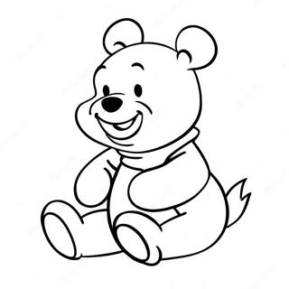 Baby Winnie The Pooh Coloring Page 9006-7368