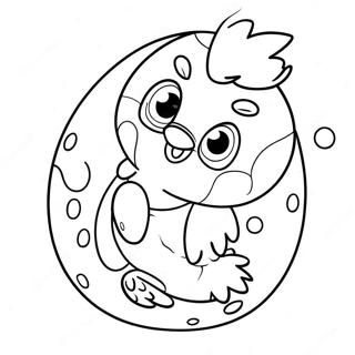 Hatchimal Coloring Page 9016-7374