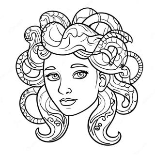 Medusa Mythical Creature Coloring Page 9026-7382