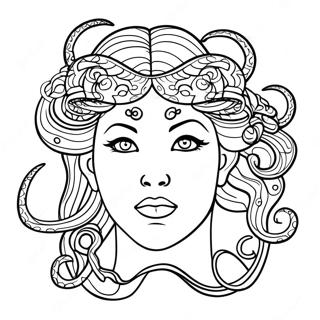 Medusa Mythical Creature Coloring Page 9026-7383