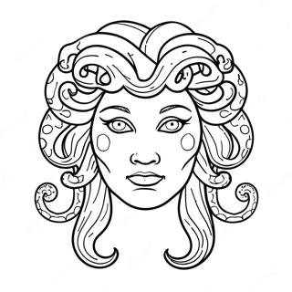 Medusa Mythical Creature Coloring Page 9026-7384