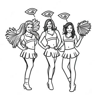 Philadelphia Eagles Cheerleaders Coloring Page 902-729