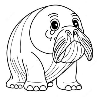 Walrus Coloring Page 9036-7387