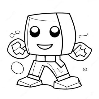 Geometry Dash Character Coloring Page 9046-7399