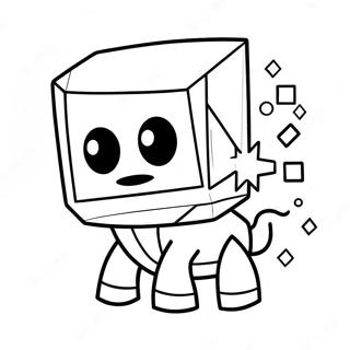 Geometry Dash Character Coloring Page 9046-7400