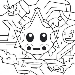 Colorful Geometry Dash Level Coloring Page 9047-7402