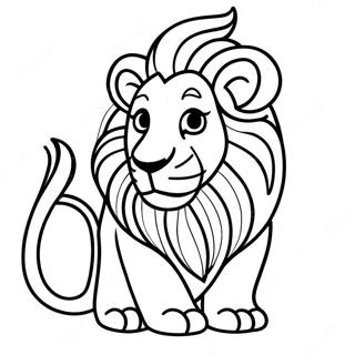 Leo The Lion Coloring Page 9066-7414