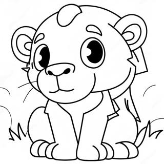 Cute Leo Coloring Page 9067-7417