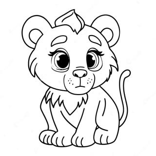 Cute Leo Coloring Page 9067-7418