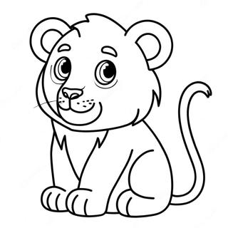 Cute Leo Coloring Page 9067-7419