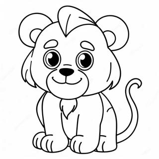 Cute Leo Coloring Page 9067-7420