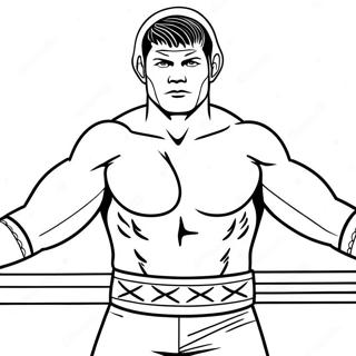 Cody Rhodes In Ring Attire Coloring Page 9107-7446