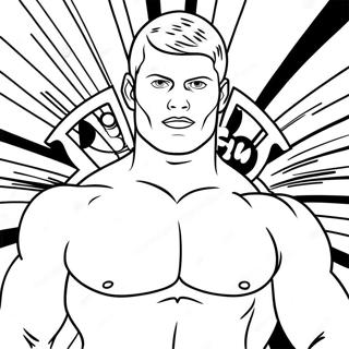 Cody Rhodes In Ring Attire Coloring Page 9107-7448