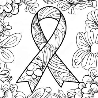 Autism Awareness Ribbon Coloring Page 9116-7450