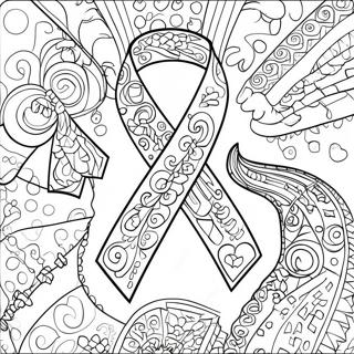 Autism Awareness Ribbon Coloring Page 9116-7451