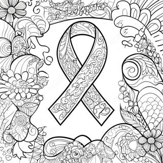 Autism Awareness Ribbon Coloring Page 9116-7452