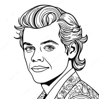 Harry Styles Coloring Page 9126-7458