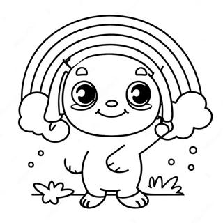 Rainbow Friends Yellow Character Coloring Page 9136-7467