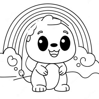 Rainbow Friends Yellow Character Coloring Page 9136-7468