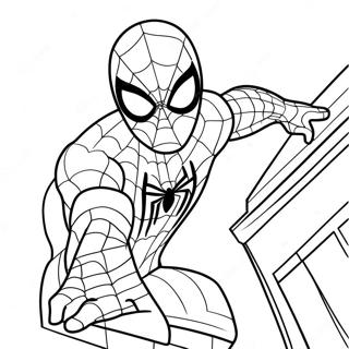 Spider Man And Hello Kitty Coloring Pages