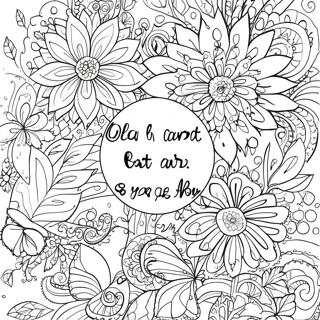 Inspirational Quote Coloring Page For Adults 9156-7481