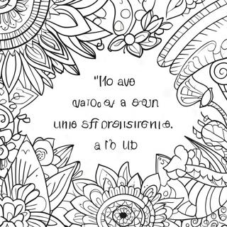 Inspirational Quote Coloring Page For Adults 9156-7484