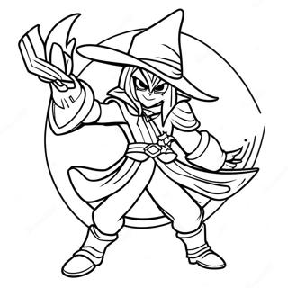 Dark Magician Duelist Coloring Page 9197-7517