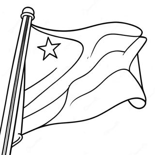 Puerto Rico Flag Coloring Page 9206-7523