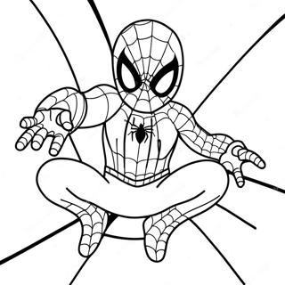 Cute Spiderman Coloring Page 9216-7535