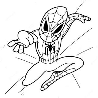 Cute Spiderman Coloring Page 9216-7536