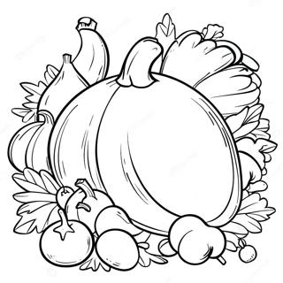 Cornucopia Coloring Pages