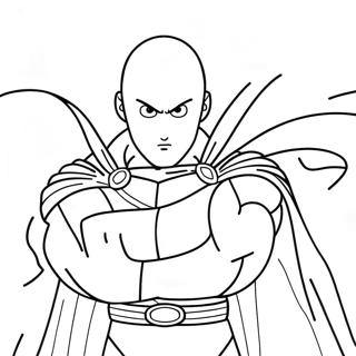 One Punch Man Coloring Page 9236-7548