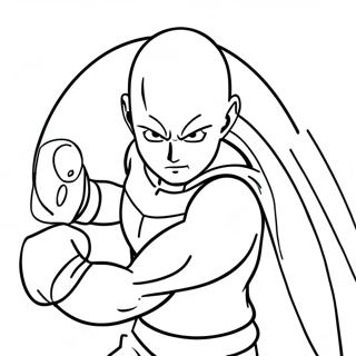 Saitama In Action Coloring Page 9237-7549