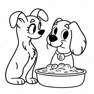 Lady And The Tramp Coloring Page 9246-7553