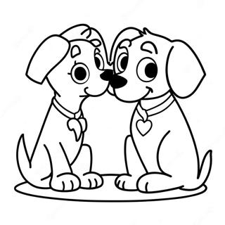 Lady And The Tramp Coloring Page 9246-7554