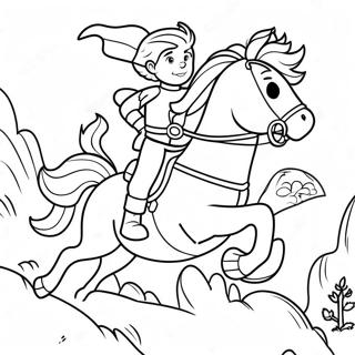 Brave Rescue Riders In Action Coloring Page 9267-7573