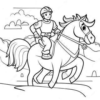 Brave Rescue Riders In Action Coloring Page 9267-7574