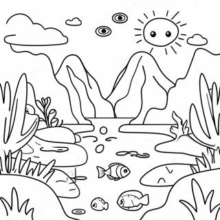 Ecosystem Coloring Page 9286-7581