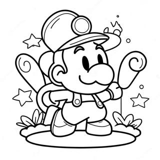 Paper Mario Coloring Page 9296-7592