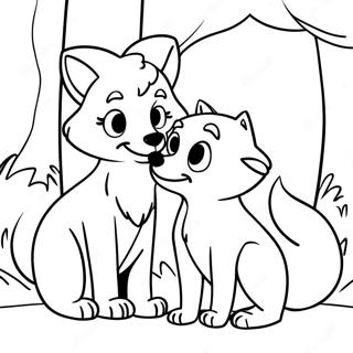 The Fox And The Hound Coloring Page 9306-7609