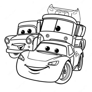 Cars 2 Characters Coloring Page 9316-7606