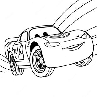 Lightning Mcqueen Racing Coloring Page 9317-7616