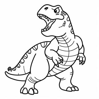 Realistic T Rex Roaring Coloring Page 931-755