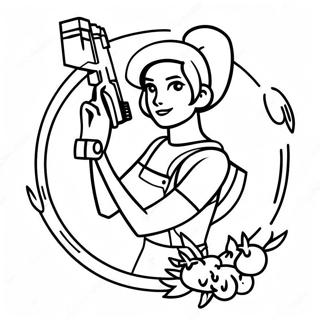 Fortnite Girl Coloring Pages