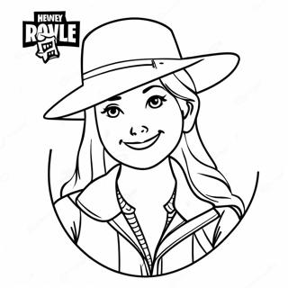 Fortnite Girl Coloring Page 9386-7667