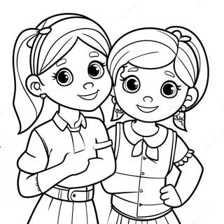 Funny Dork Diaries Characters Coloring Page 9397-7670