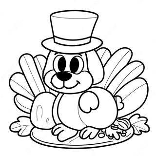 Bluey Thanksgiving Coloring Page 9406-7678