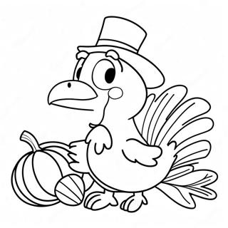 Bluey Thanksgiving Coloring Page 9406-7680