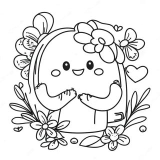 Happy Hello Coloring Page 9417-7692