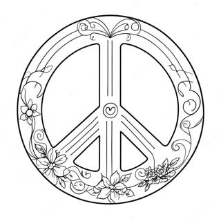 Peace Sign Coloring Pages